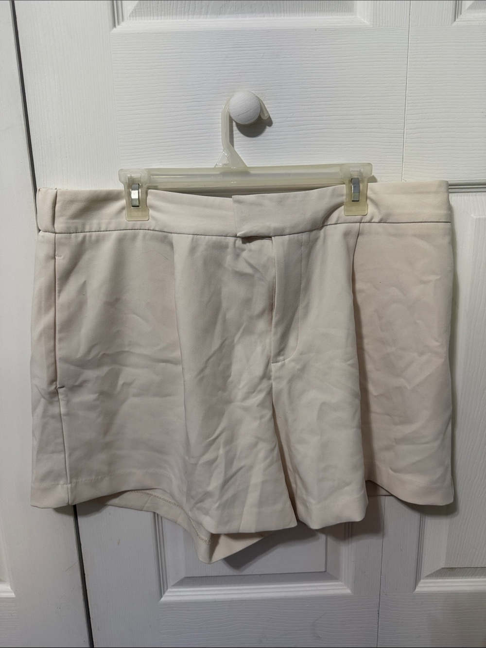 a new day Cream Pleated Shorts